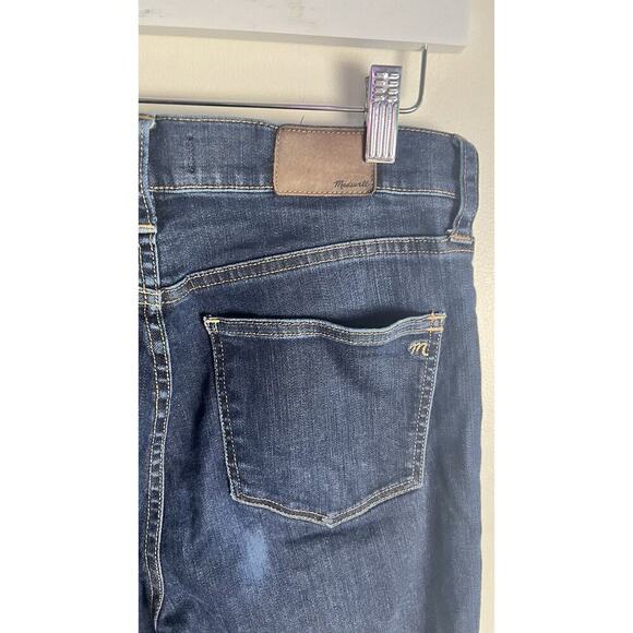 MADEWELL Flea Market Cropped Kick Jeans Dark Wash Stretch Denim Sz 28 - Picture 8 of 11
